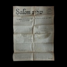 Şalom Gazetesi Türkçe-Musevice Gazete