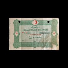 Türkiye Hilali Ahmar  Cemiyeti Makbuzu