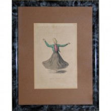 Renkli Derviş Gravür