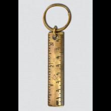 Pirinçten Masonik Cetvel Anahtarlık