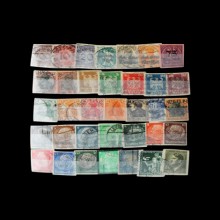 1941 Almanya  Reich ve Hitler Pulları Karışık Damgalı