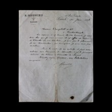 Taşbaskı Ticari Mektup E.Roumieu Antetli Islak Imza